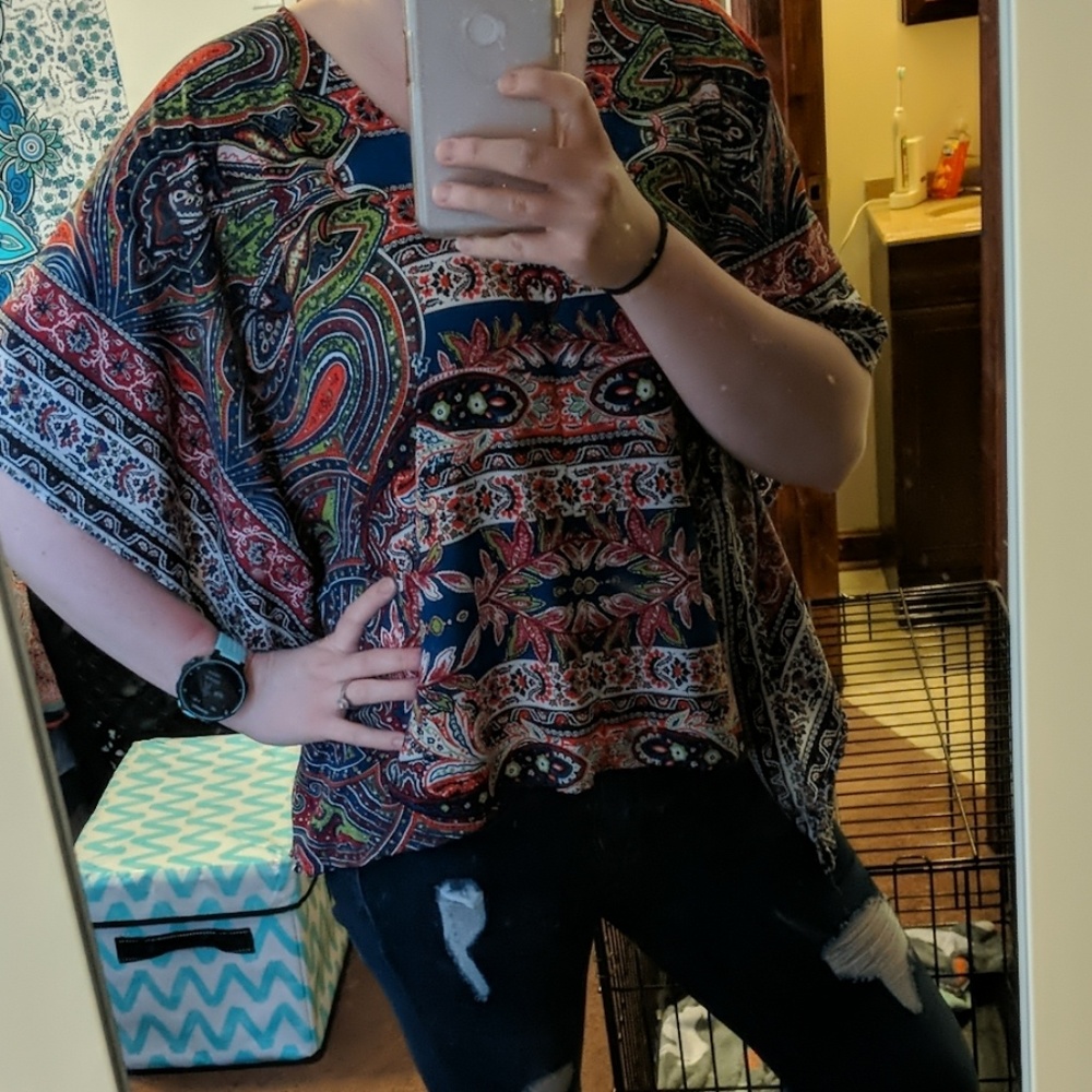 Paisley style blouse